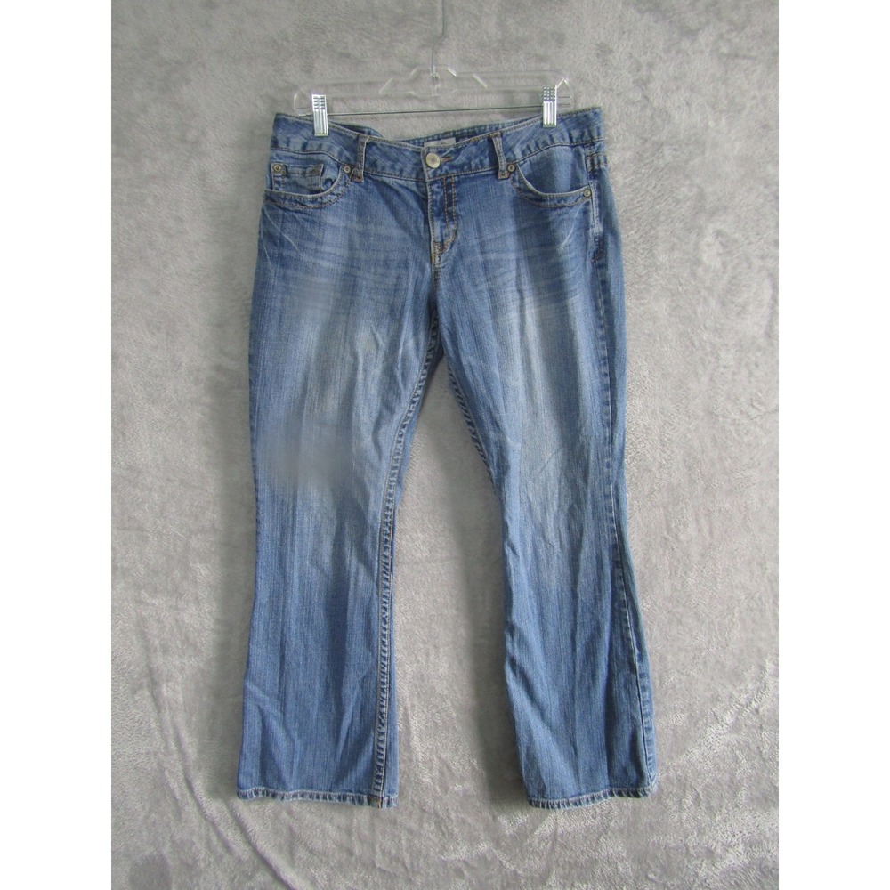 Aeropostale Bootcut Jeans Womens Blue Excellent Low Rise Medium Wash
